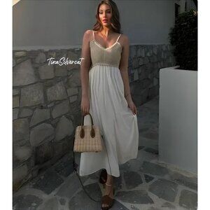 BLOGGER'S FAVE! Zara Crochet Midi Dress NWT